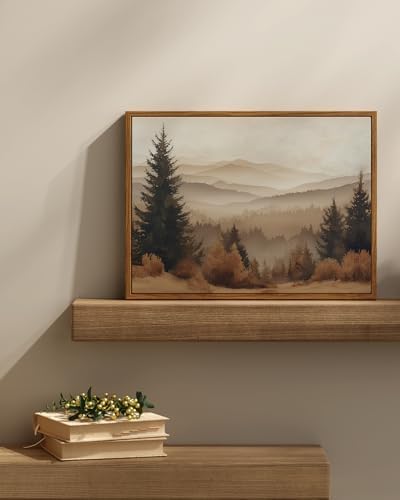 InSimSea Vintage Fall Canvas Wall Decor, Landscape Pictures Framed Art - Image 3