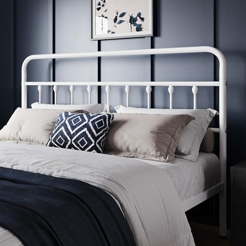Yaheetech King Metal Platform Bed Frame, Victorian Headboard & Footboard - Image 4