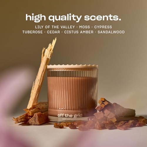 Off The Grid Luxury Scented Candle by Snif, Warm and Calming Candle, 50+ Hours, 100% Cotton Fiber Wicks, Soy Wax Blend, Non-Toxic, Vegan, 8.5 oz - Image 4