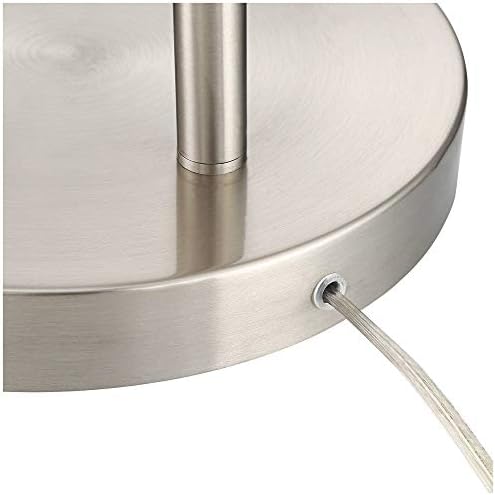 360 Lighting Cora 72" Tall Brushed Nickel Modern Arc Floor Lamp - Image 5