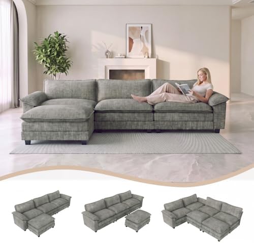 Homall 118.9" L Shaped Cloud Couch, Modular Sectional Sofa for Living Room - Image 3