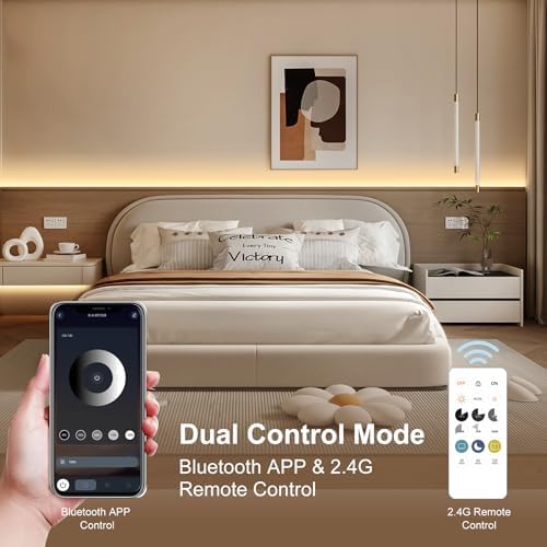 COB LED Strip Lights, Dotless LED Lights with Remote& App, 49.2ft White 6000K Super Bright Dimmable 24V Flexible LED Tape Light,Kitchen Cabinet,Office,Stairs,Shelf Indoor Lighting. - Image 3