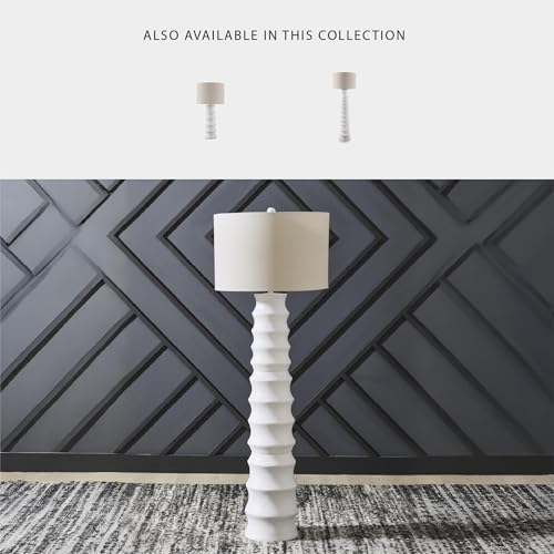 Signature Design by Ashley 1-Piece Scalloped Table Lamp for Living Room - Image 4