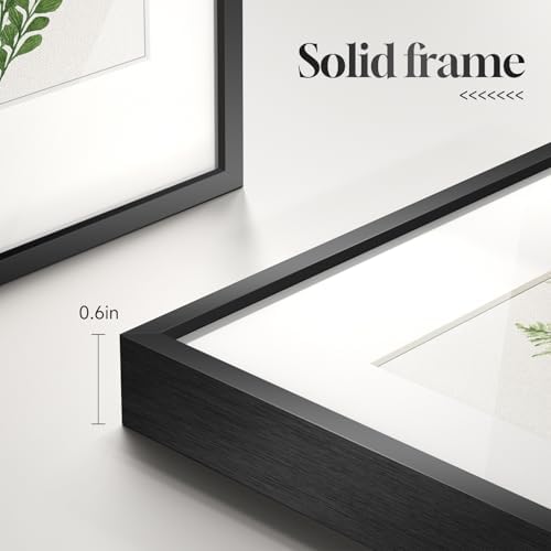 Framed Modern Green Tropical Fern Botanical Wall Art, 6 Piece 11x14 In - Image 5