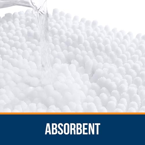 OLANLY Toilet Rugs U-Shaped 24x20, Soft Absorbent Chenille Contour Rugs - Image 4