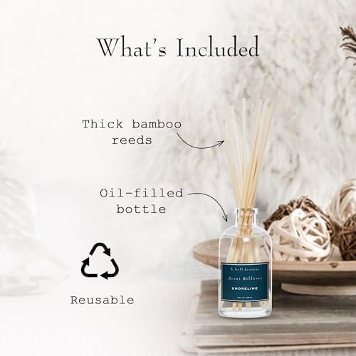 K. Hall Designs Shoreline Boxed Diffuser Kit, Calming Ocean-Inspired Scent - Image 4