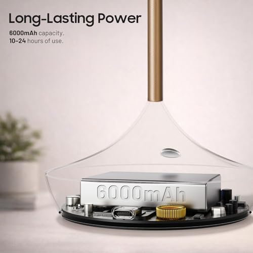 2 Pack Cordless Table Lamp, Rechargeable 6000mAh Battery Table Light - Image 6