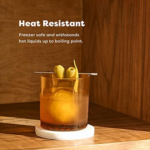 TOSSWARE RESERVE 12oz Old Fashioned - Color Series SET OF 8, Premium Quality, Tritan Dishwasher Safe & Heat Resistant Unbreakable Plastic Whiskey Glasses - Image 3