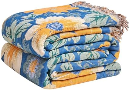 LUTBM Boho Throw Blanket for Bed 60"x80", All Season Cotton Couch Blankets by LUTBMFindYourFreeSpiritatHome