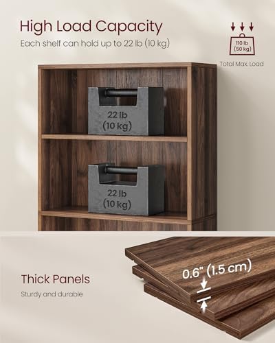 VASAGLE 4-Tier Bookshelf, Storage Organizer, 23.6 x 9.4 x 42.4 Inches - Image 6