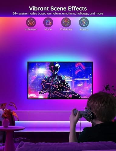 Govee 131.2ft RGBIC LED Strip Lights, Work with Alexa and Google Assistant - Image 7