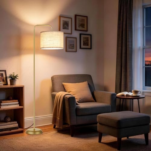 TJOY Floor Lamp, Golden Standing Floor Lamp for Living Room with 3 CCT Bulb - Image 3