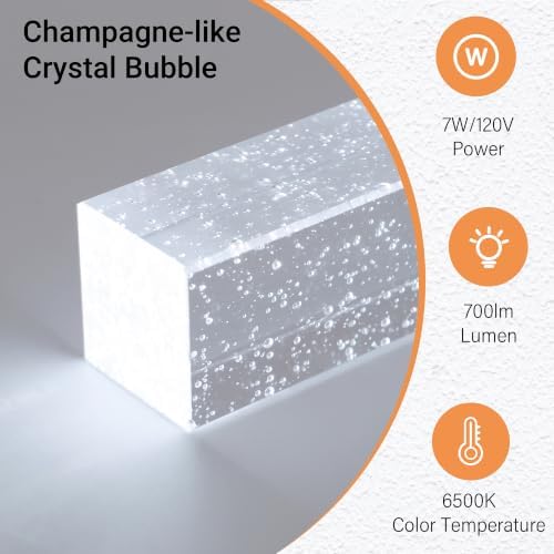 LED Crystal Pendant Lights for Kitchen Island, Brushed Nickel, 3 Pack - Image 5