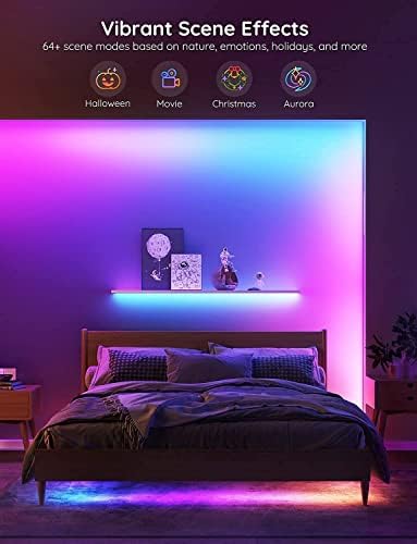 Govee 32.8ft RGBIC LED Strip Lights, Compatible with Alexa and Google Assistant (Pack of 2) - Image 5
