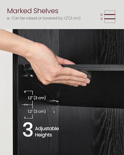 VASAGLE Set of 2 3-Tier Open Bookshelves, 23.6 Inches Wide - Image 7