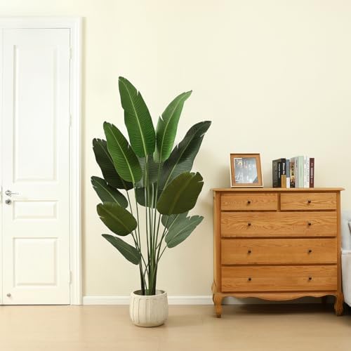 Ferrgoal 6ft Artificial Bird of Paradise Plant with Basket-Set of 2 - Image 5