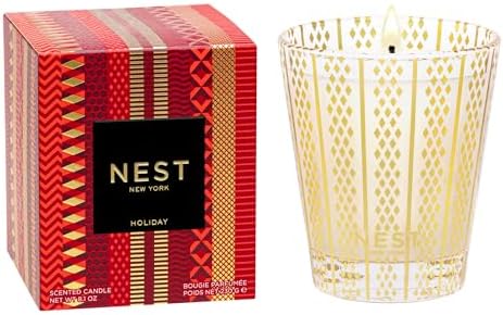 NEST New York Scented Classic Christmas Candle, Holiday - 8.1 oz - Up to 60-Hour Burn Time - Reusable Glass Vessel by Unknown