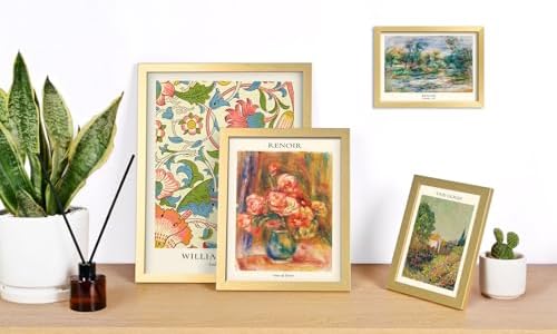 ANERZA 16 PCS Gold Framed Vintage Eclectic Wall Art Decor, William Morris Wall Prints for Bedroom, Gallery Wall Frame Set, Posters for Living Room Aesthetic, Collage Kit, Colorful Dorm Home Artwork - Image 5