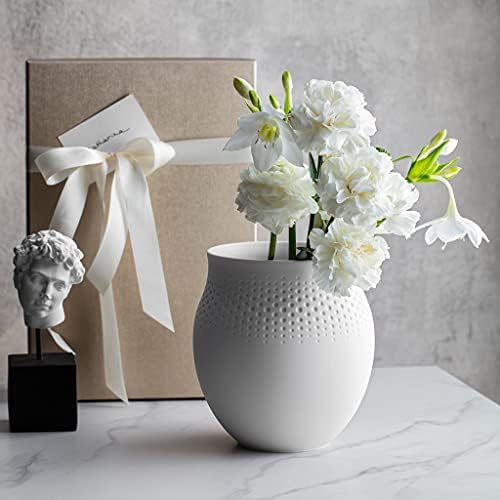 Villeroy & Boch Collier Blanc Large Vase : Perle, 6.5 in, Premium Porcelain, White - Image 2