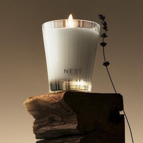 NEST New York Scented Classic Candle, Cedar Leaf & Lavender - 8.1 oz - Up to 60-Hour Burn Time - Reusable Glass Vessel - Image 3