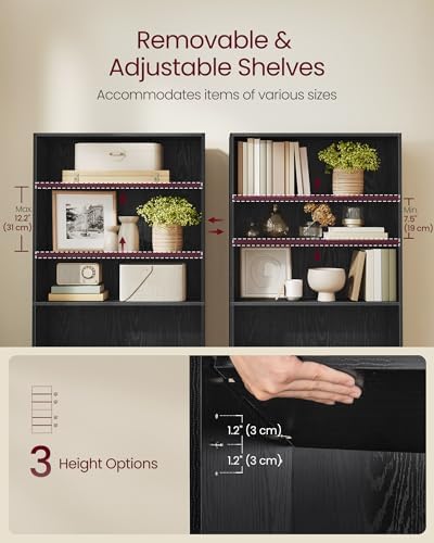 VASAGLE 6-Tier Bookshelf, Storage Organizer, 31.5 x 9.5 x 63.3 Inches - Image 4