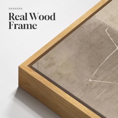 Framed Neutral Abstract Vertical Wall Art for Living Room Decor, 2 Piece - Image 3
