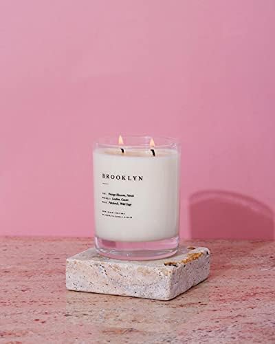 Brooklyn Candle Studio Brooklyn Classic 2 Wick Candle - Luxury Scented Candle, Vegan Soy Wax, Hand Poured in The USA, 70 Hour Slow Burn Time - 13oz - Image 4