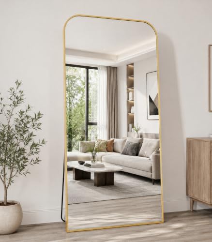 Koonmi Full Length Mirror, 67"x30" Mirror Full Length with Stand by KOONMI