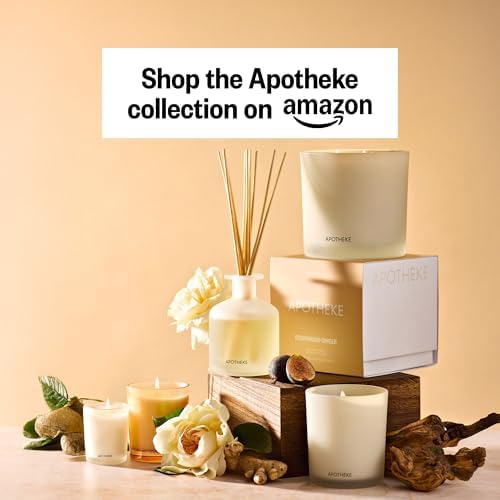 Apotheke Scented Reed Diffuser for Home, Cedarwood Ginger, 10 Reed Sticks - Image 2