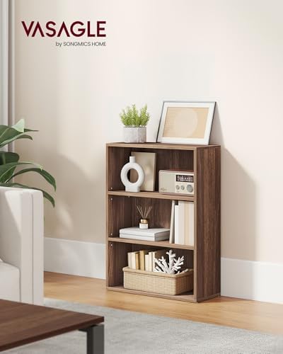 VASAGLE 3-Tier Bookshelf, Storage Organizer, 23.6 x 9.4 x 32 Inches - Image 2