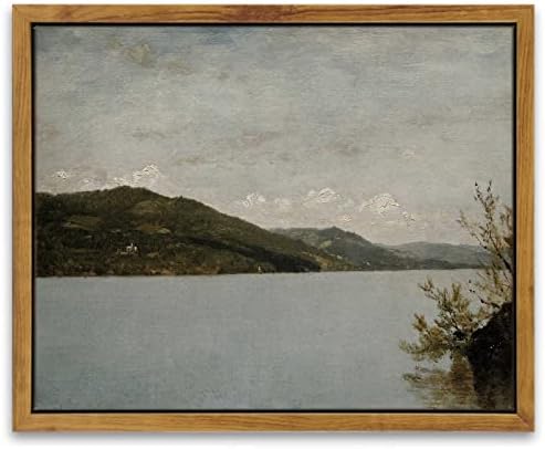 InSimSea Framed Canvas Wall Art Vintage Decor, Vintage Room Decor, Classical Landscape Oil Paintings for Wall Decorations, Canvas Wall Art for Bedroom Living Room, Bathroom Decor Wall Art, 8"x10" by InSimSeaArt
