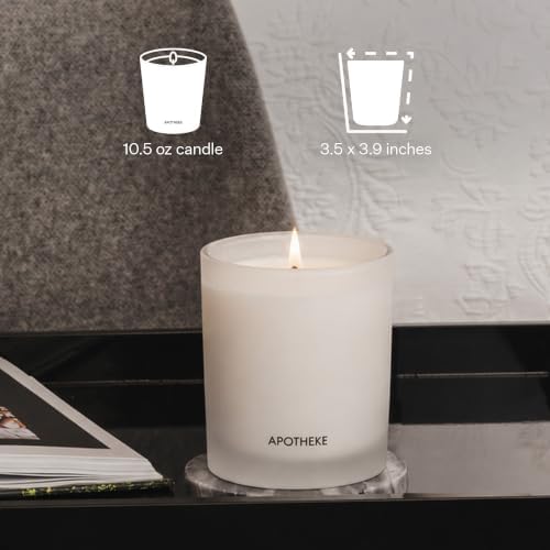 Apotheke Signature Scented Candles for Home, Vanilla Cream - 10.5 oz - Image 3