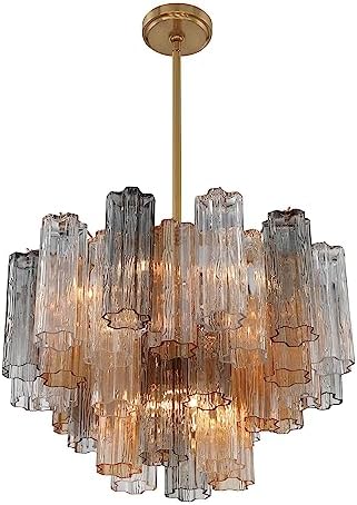 Crystorama Addis 9 Light Aged Brass Chandelier - Image 3