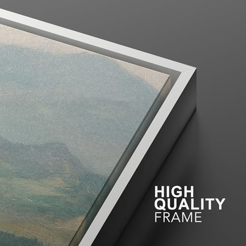 SIGNWIN Framed Wall Art Print Set Soft Pastel Mountain Landscape Serene Photography Modern Art Rustic Relax/Calm Multicolor for Living Room, Bedroom, Office - 16"" x24 x2 WHITE - Image 5