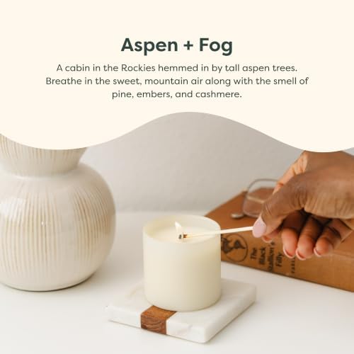 Calyan Wax Co. Dignity Series Aspen & Fog Scented Candle - 35 Hour Burn - Image 3