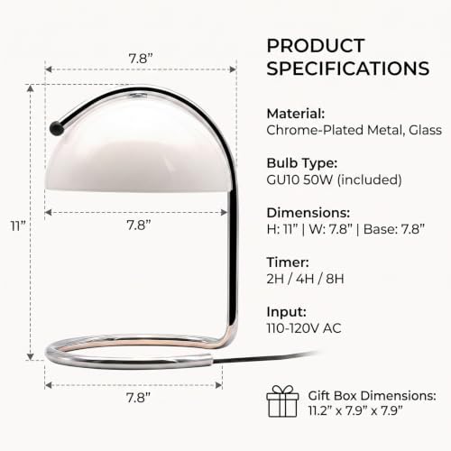 Modern White Candle Warmer Lamp - Image 3