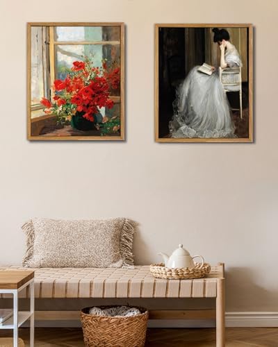 UPWOIGH Olga Wisinger-Florian Poppies Framed Wall Art, 16 x 24 Inch - Image 6