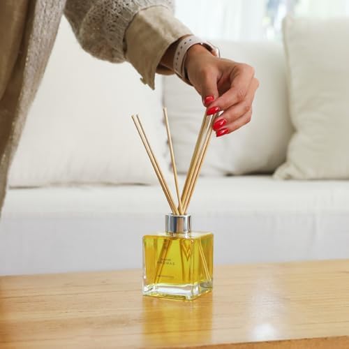 Doctor Aromas Premium Reed Diffuser Diffuser Glass Jar Set Elegant Scent for Home, Room or Bathroom and Fresh Air Scent Lasting Home Fragrance Over 90 Days (Pack of 2, Success) - Image 2