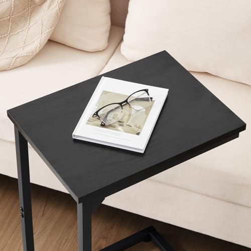 AMHANCIBLE C Shaped End Table, Slide Under Couch Table for Sofa - Image 5