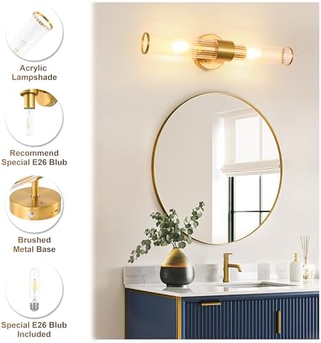 Gold Battery Operated Wall Sconces Set of Two, Dimmable Rechargeable Sconce - Image 5