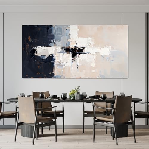 Large Abstract Canvas Wall Art Decor Pictures for Living Room 29" X 58" - Image 5