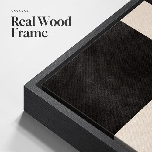 Large Framed Neutral Abstract Canvas Wall Art for Living Room, 24x36 Inch - Image 5