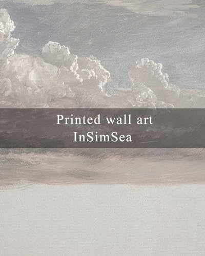 InSimSea Framed Canvas Wall Art Vintage Decor, Home Decor Classical Oil Painting Cloud Study Large Decorations for Living Room, Wall Art for Bedroom Bathroom Gallery, 20"x30" - Image 6
