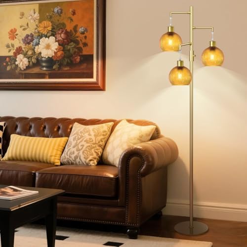 Modern Floor Lamp for Living Room,Mid Century Standing Tree Lamps Dimmable - Image 2