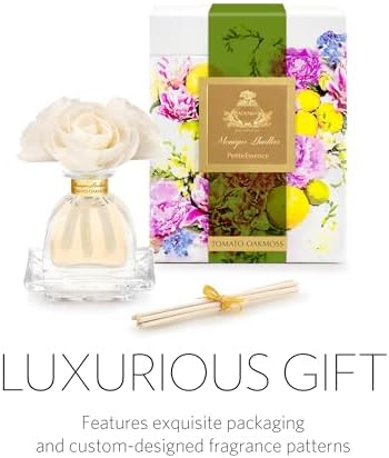 Agraria Monique Lhuillier Tomato Oakmoss AirEssence Fragrance Reed Diffuser, 7.4 Oz, Fresh Alluring Sola Flower Earthy Scent Diffusers for Home - Image 5