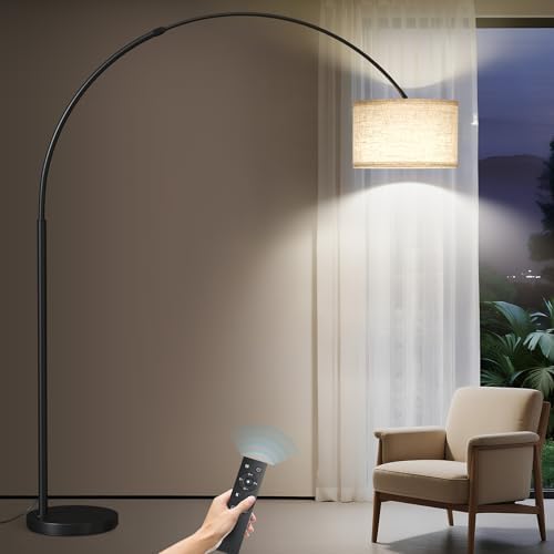 SUNMORY 82" Tall Arc Floor Lamp for Living Room, Large Standing Arched Lamp by SUNMORY