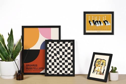 ANERZA 16 PCS Wall Art Framed Eclectic Wall Art Decor, Modern Maximalist Wall Prints for Bedroom, Vintage Gallery Wall Frame Set, Bauhaus Funky Posters for Home Decor, Retro Abstract Dorm Collage Kit - Image 5