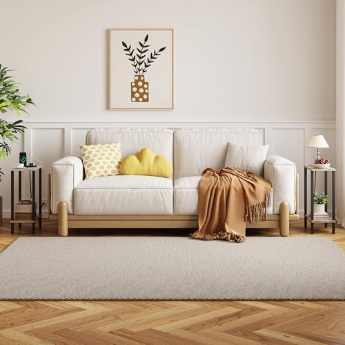 TUTOTAK Narrow Side Table, 2-Tier Small End Table with Charging Station - Image 4