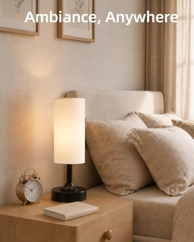 EZVALO Dimmable Cordless Table Lamp, Small Ambient Light with Timer - Image 6