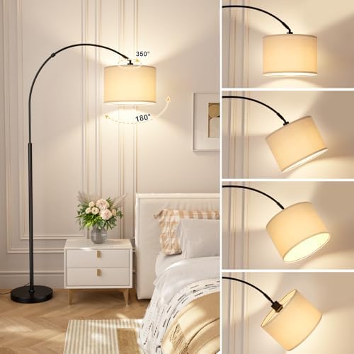 Ambimall 70" Dimmable Arc Floor Lamp with Remote, Color Temp Adjustable - Image 5